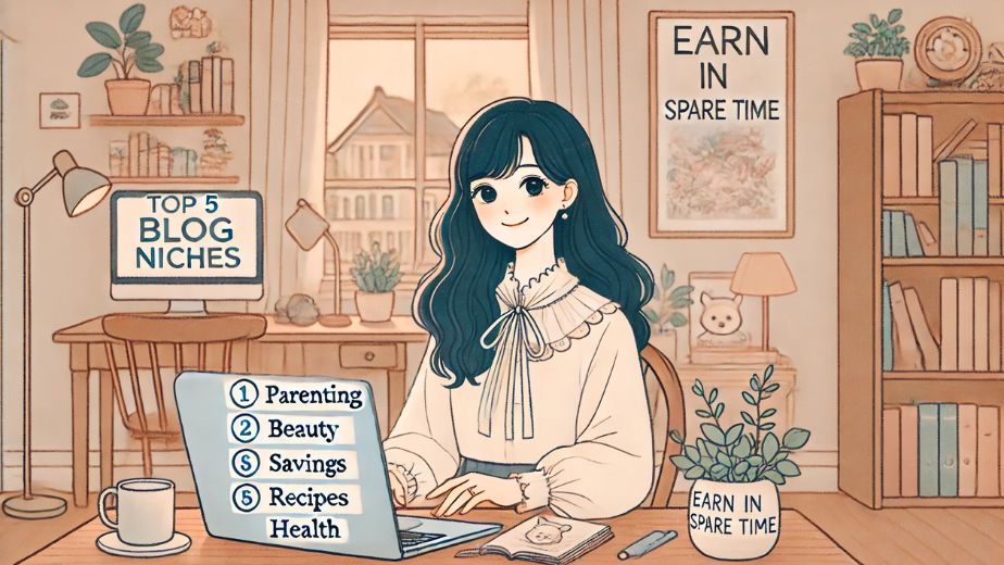 主婦でもスキマ時間で稼げる！おすすめブログジャンルTOP5